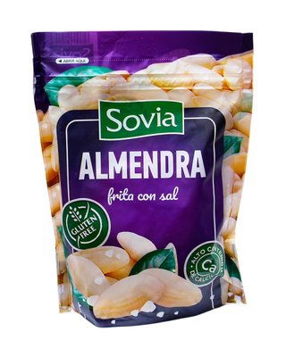 Мигдаль смажений очищений солоний Sovia Almendra, 200 г 2124971 фото