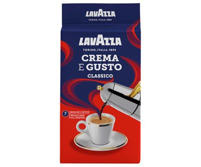 Кава Lavazza Crema e Gusto Classico мелена 250 г 0000102 фото