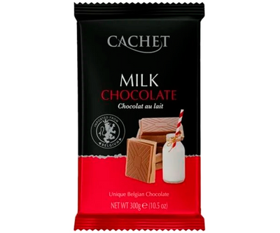Молочний шоколад Cachet 32% какао 300г 1000006 фото