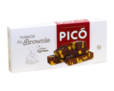 Туррон Pico Брауні з марципаном та волоським горіхом Turron Al Brownie, 200 г 012984 фото