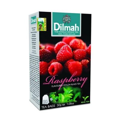 Чорний чай Dilmah Raspberry у пакетиках 20 шт 142211 фото