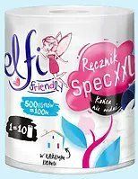 Рушник паперовий Elfi friendly XXL 100% целюлоза 2-шаровий, 100 м/рулон, 500 відривів 780770 фото