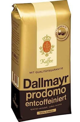 Кофе в зернах без кофеина Dallmayr Prodomo Entcoffeiniert 500 г 112235 фото