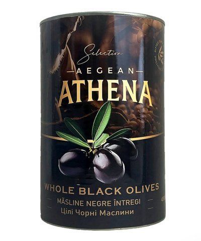 Маслини Athena з кісточкою калібр 70/90 2500 г / 4300 г 167907 фото