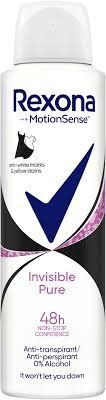 Антиперспирант аэрозоль Rexona Invisible Pure 150 мл 845014 фото