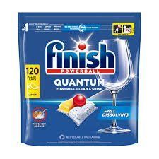 Таблетки для посудомоечных машин Finish Quantum All in One Lemon 120 шт 009671 фото