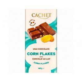 Шоколад молочний Cachet Cornflakes 180 г 22134 фото