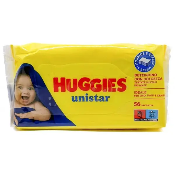 Детские влажные салфетки Huggies Unistar 56 шт 562391 фото