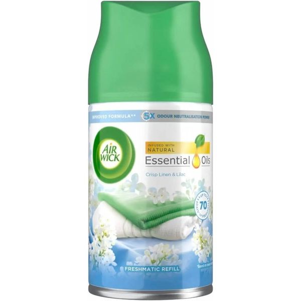 Освіжувач повітря Air Wick Freshmatic Oils Refill Crisp Linen & Lilac 250 мл (запаска) 802567 фото