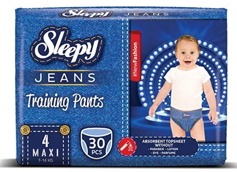 Трусики Sleepy Jeans Maxi размер 4 (7-14 кг) 30 шт 003189 фото