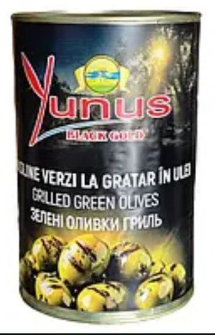 Зелені оливки гриль б/к Yunus black gold 4000 г / 2500 г 195474 фото