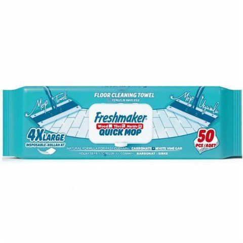 Серветки для миття підлоги Freshmaker Quick Mop 50 шт 142478 фото