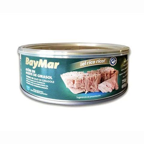 Тунець в соняшниковій олії BayMar ATUN 750г 1шт з кришкою 0234314 фото
