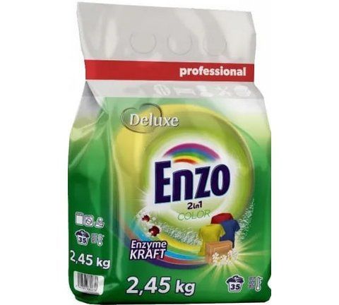 Порошок для стирки Deluxe Enzo 2in1 Color 2.45 кг 35 стирок 880638 фото