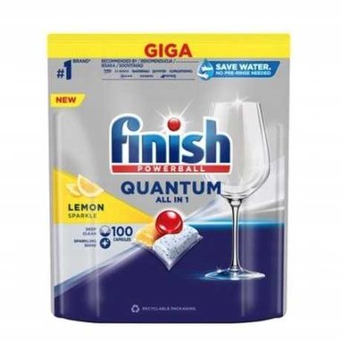 Капсули для посудомийних машин FINISH Quantum All in 1 Lemon 100шт 006465 фото