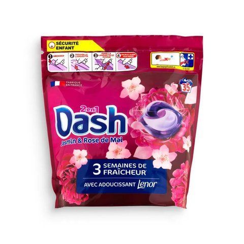 Капсулы для стирки Dash Jasmine & Rose 35 шт 843935 фото