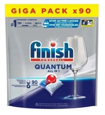 Капсули для миття посуду Finish Quantum 90 шт 330077 фото