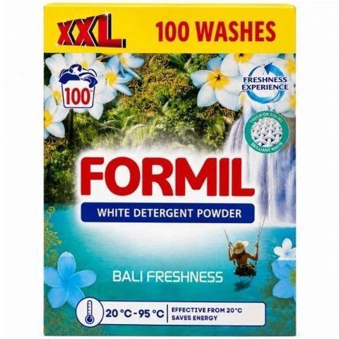 Пральний порошок для білих речей Formil White Bali Freshness 6.5 кг 100 прань 162870 фото