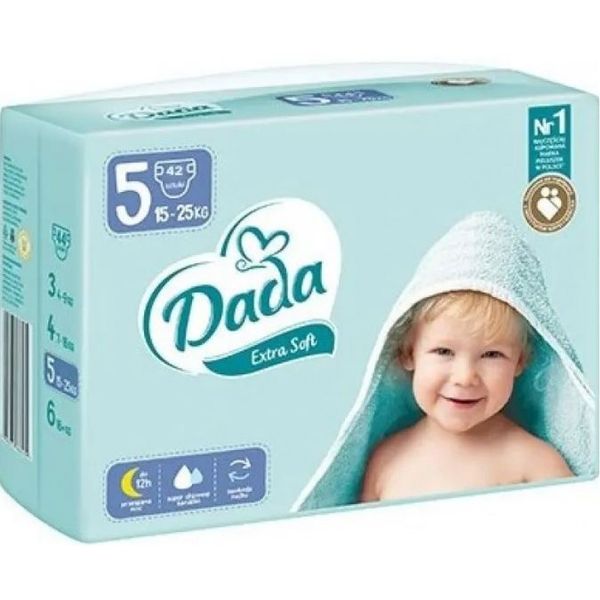 Підгузки Dada Extra Soft 5 (15-25 кг) 42 шт 6689701 фото