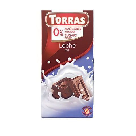 Шоколад молочний без цукру і глютену 559 Torras 75 г 907152 фото