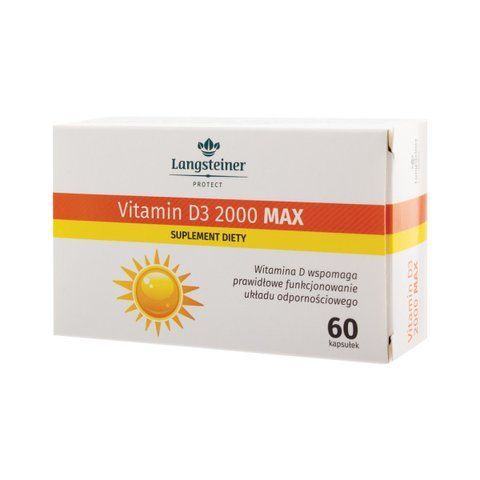 Дієтична Добавка Вітамін D3 2000 MAX Langsteiner 60 капсул 514890 фото