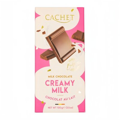 Бельгійський молочний шоколад Cachet Creamy Milk 100 г  21427 фото