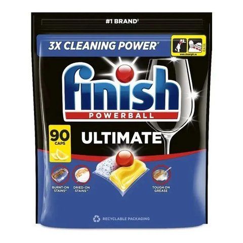 Капсули для посудомийних машин Finish Ultimate Лимон 90 шт 021017 фото