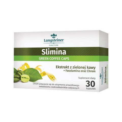 Диетическая добавка Slimina "Зеленый Кофе+Хром" Langsteiner 30 капсул 225666 фото