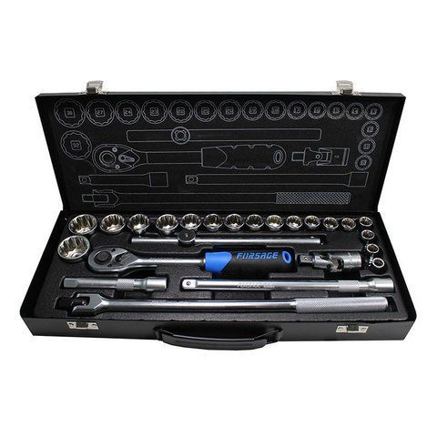 Набор инструментов 24 предмета 1/2'' (12гр.) (10-32мм) Forsage F-4246-9M 4246-9M фото
