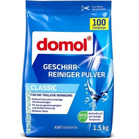 Порошок для посудомийки DOMOL 1.5 кг 132025 фото