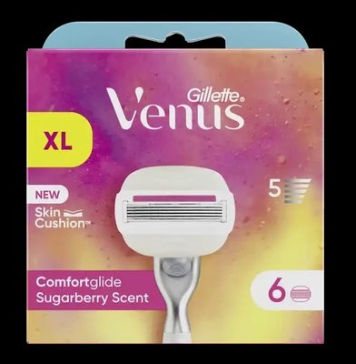 Змінні картриджі для гоління (Леза) Venus Olay ComfortGlide Sugarberry 6 шт 7385661 фото