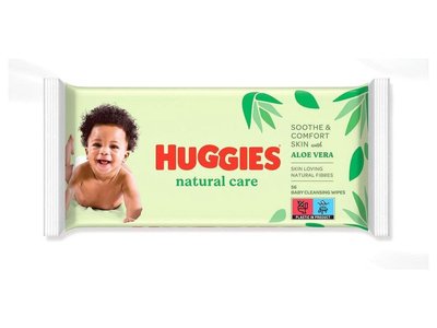 Вологі серветки Huggies 56 шт 550039 фото