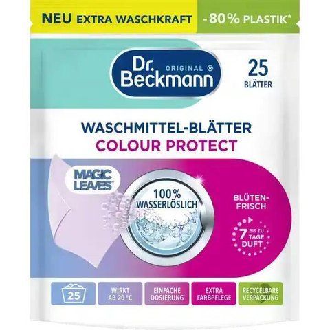 Салфетки для стирки цветных тканей Dr. Beckmann Magic Leaves 25 шт 088310 фото