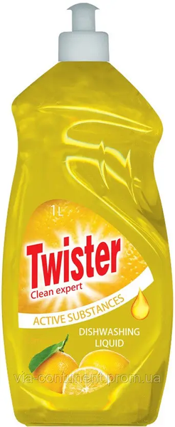 Засіб для миття посуду Twister Lemon 1 л 901030 фото