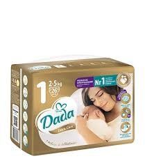 Підгузки Dada Extra Care 1 для новонароджених 2-5 кг 26 шт 724904 фото