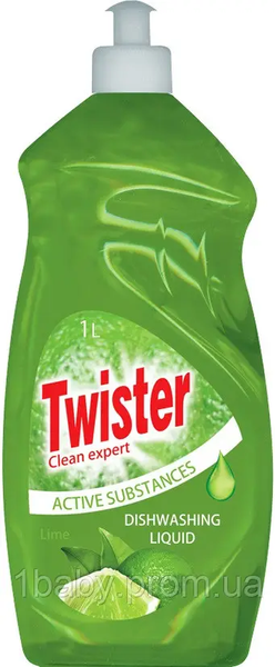 Засіб для миття посуду Twister Lime 1л 900063 фото