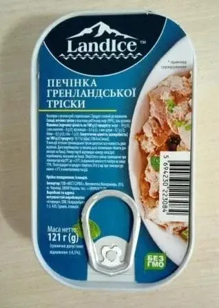 Печень гренландской трески Landice натуральная 121г 210000061 фото