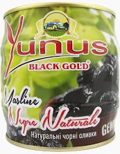 Маслини в'ялені Yunus 625/500г 002594 фото